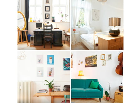 Positions of Germany's trendiest shared flat