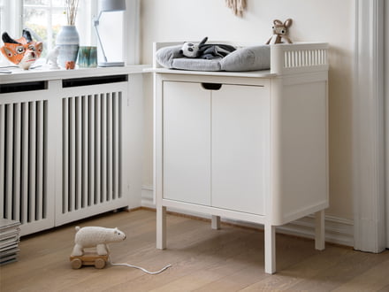 The Kili changing table by Sebra, shapely genuine birch wood