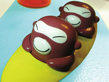A di Alessi - Banana Bros - Salt- and Pepper Cruet Stand