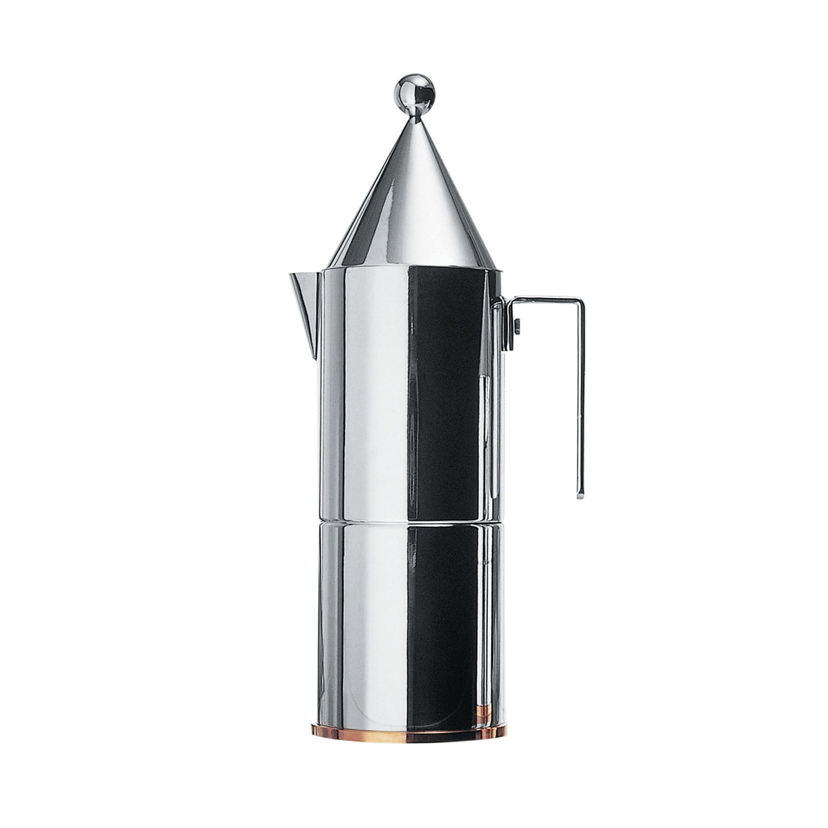 Alessi 9090/M - Design Stovetop Espresso Coffee Maker, 18/10 Stainless  Steel, Mirror Polished, 10 cups