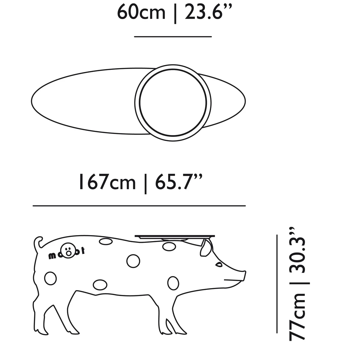 Moooi モーイ Pig Table ピッグテーブル デザイナーズ家具 Pig Table by Front for Moooi | hive
