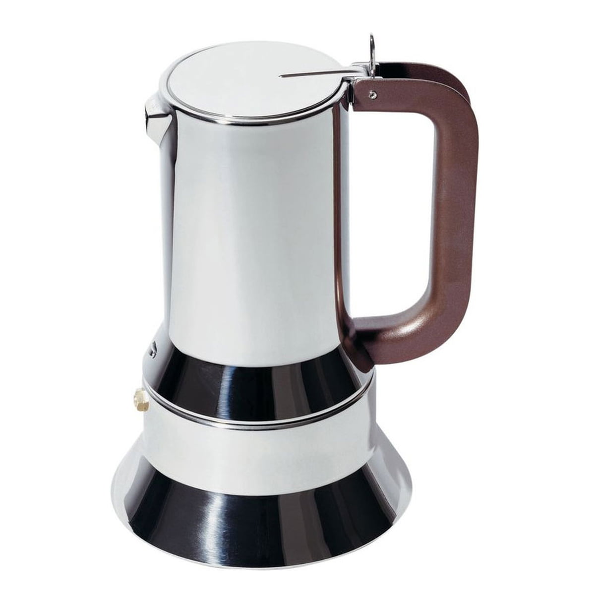 Alessi Espresso Coffee Maker with Magnetic Base 9090/6 FM 6 Cups, 