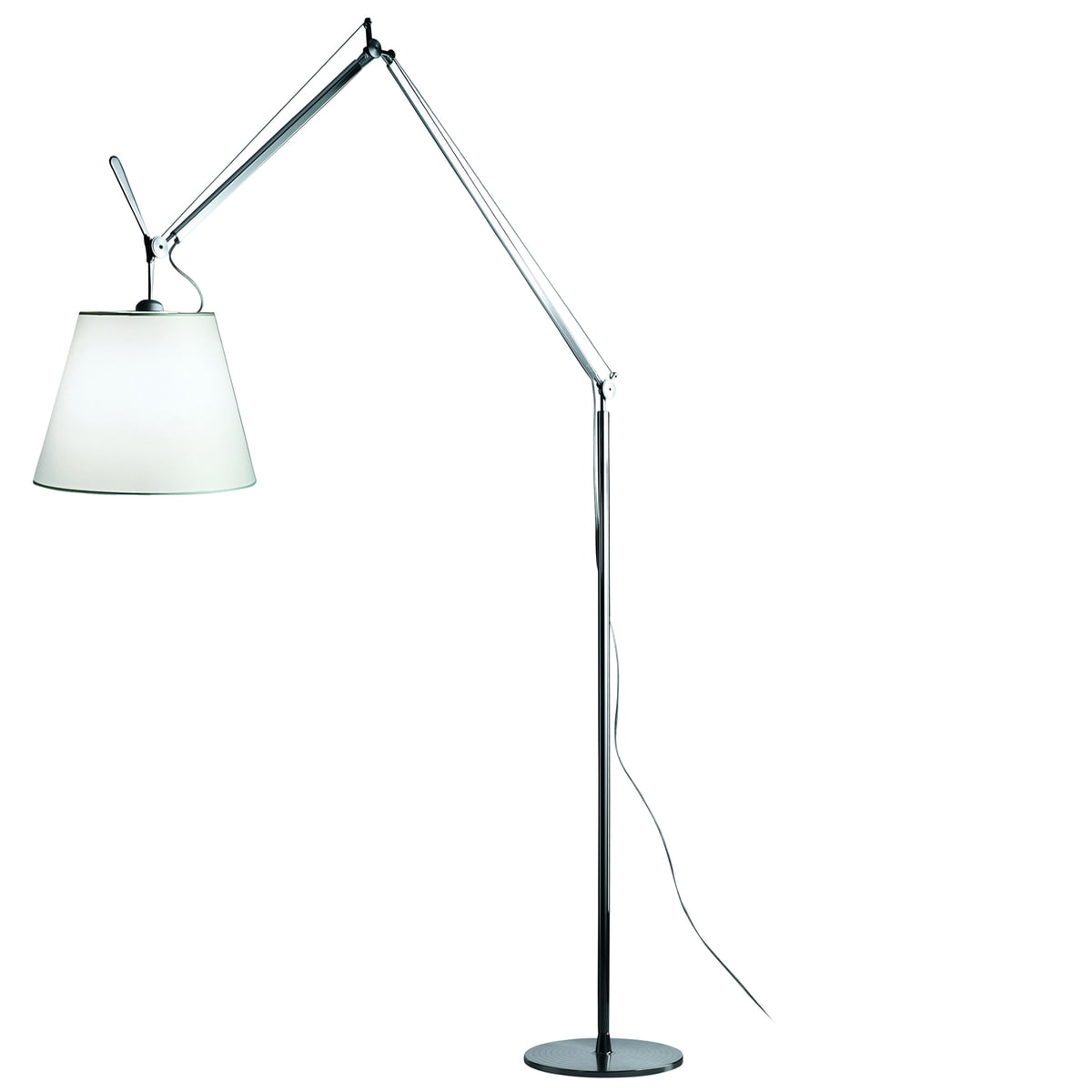 Artemide Tolomeo Mega Floor Dimmer Alluminio/Pergamena ⋆ Luce In