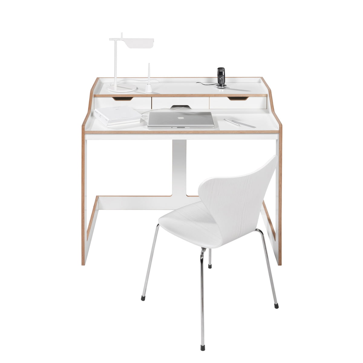 FlatMate Ultra Thin Desk  Mueller Small Living USA