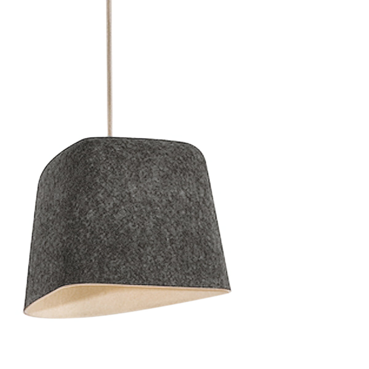Tom Dixon Felt Shade Pendant Luminaire Connox Felt Shade Pendant Lamp By Tom Dixon In Grey