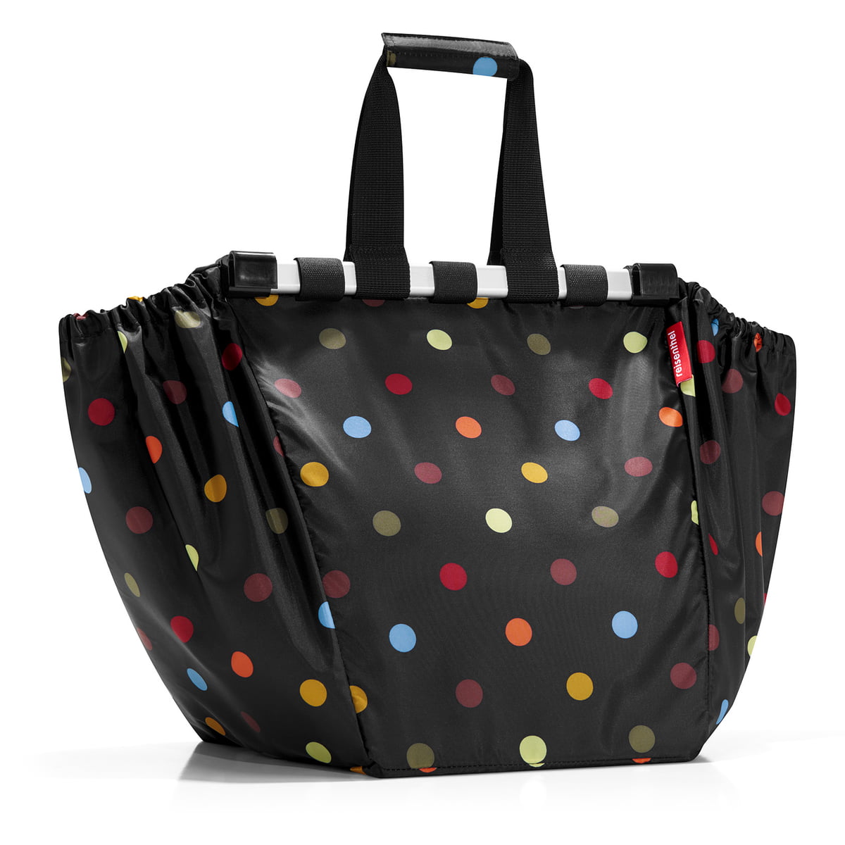 Kate Spade Light Gray Bag. Red Polka Dot Inside - W/ Soft Bag