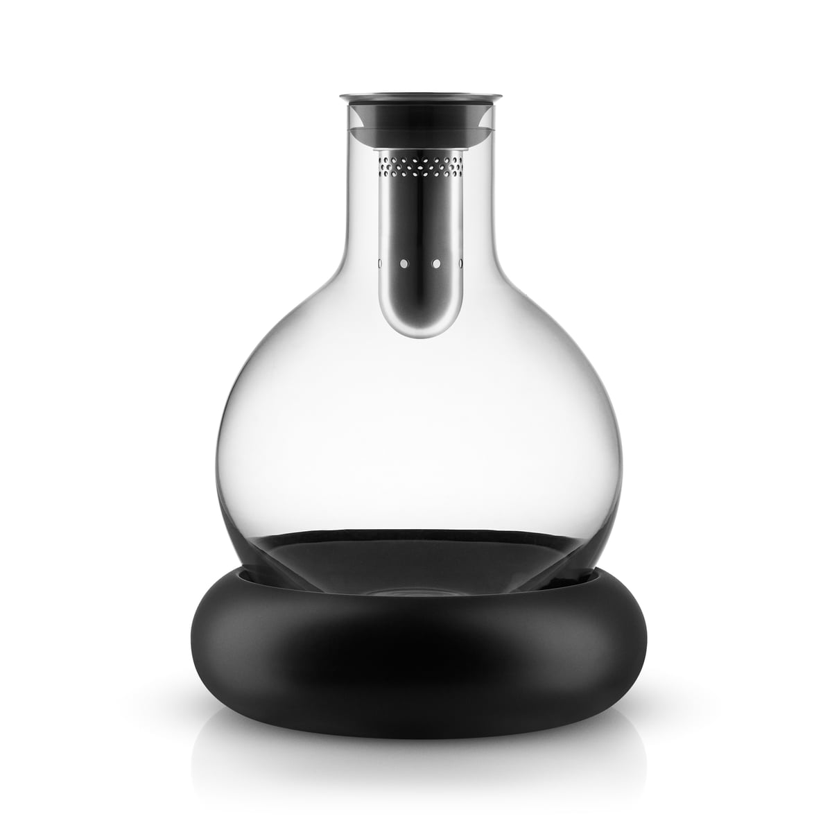 White Marble and Glass Wine Carafe