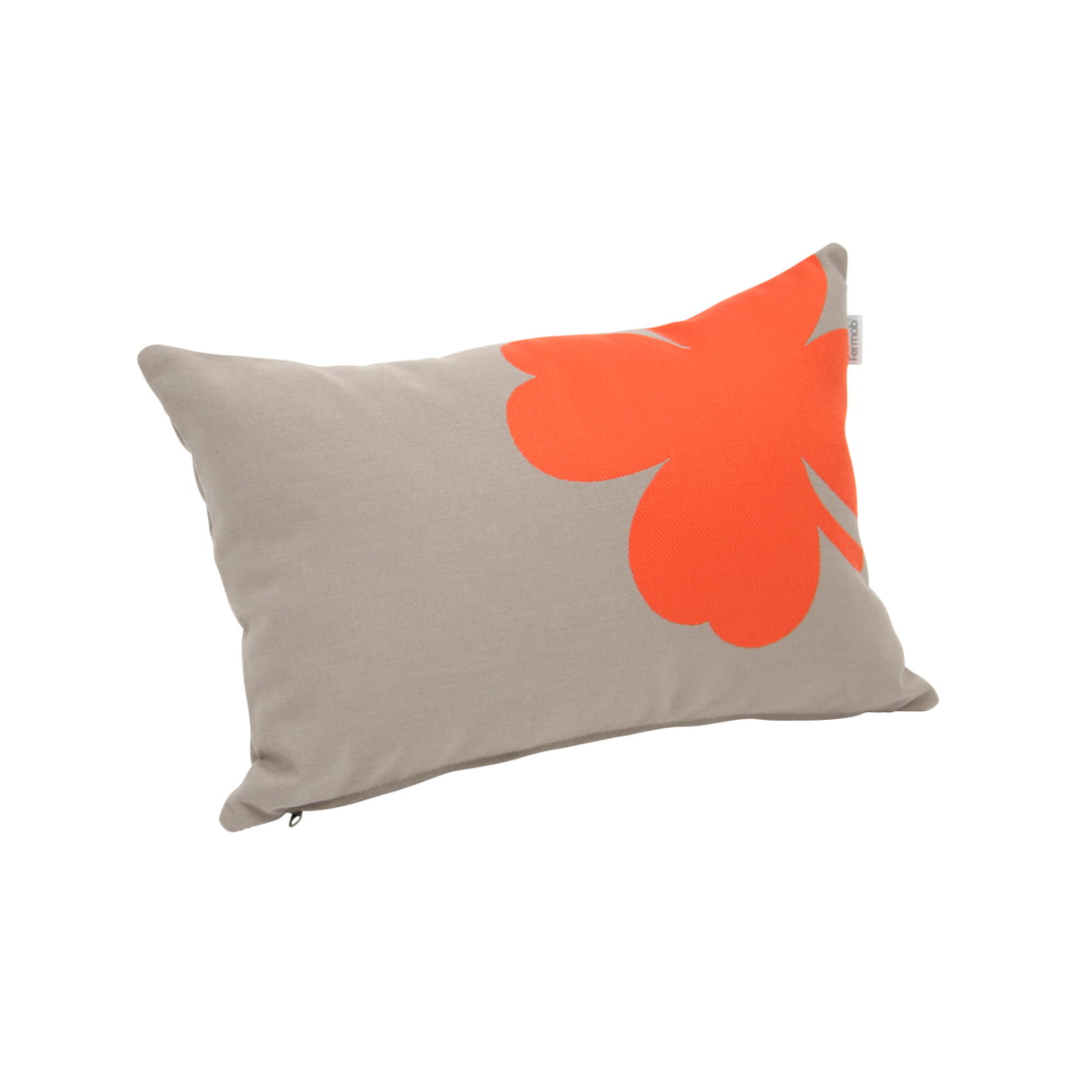 Trèfle Outdoor Cushion 44 X 30 Cm By Fermob Trèfle Outdoor Cushion 44 X 30 Cm By Fermob In Stone Grey