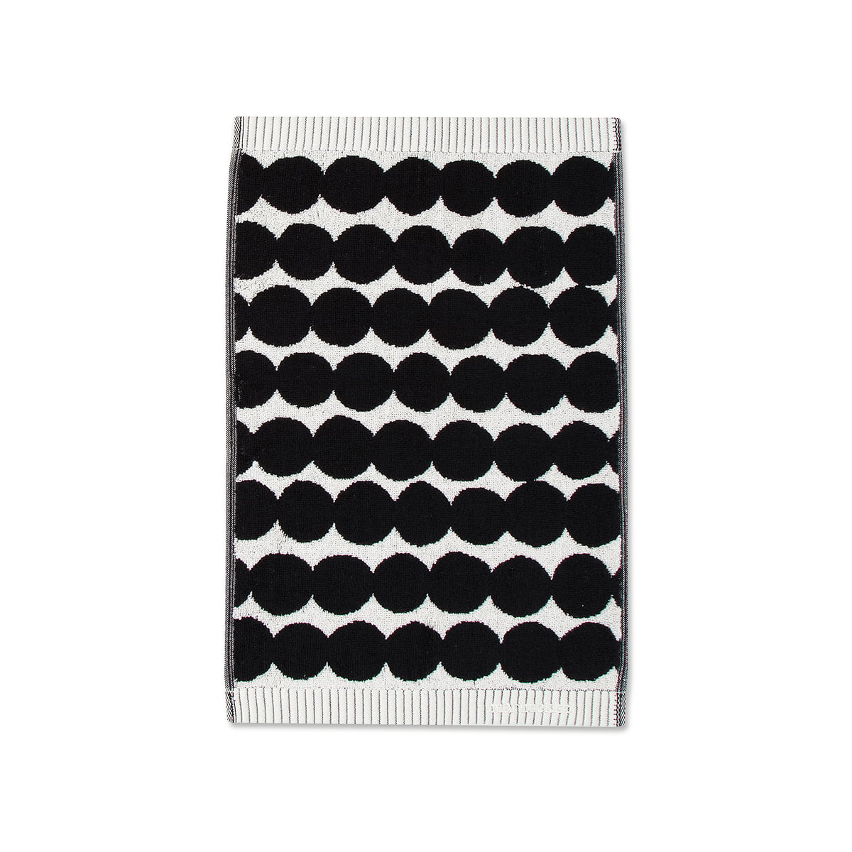 Marimekko Räsymatto Mini Towel, Black-White