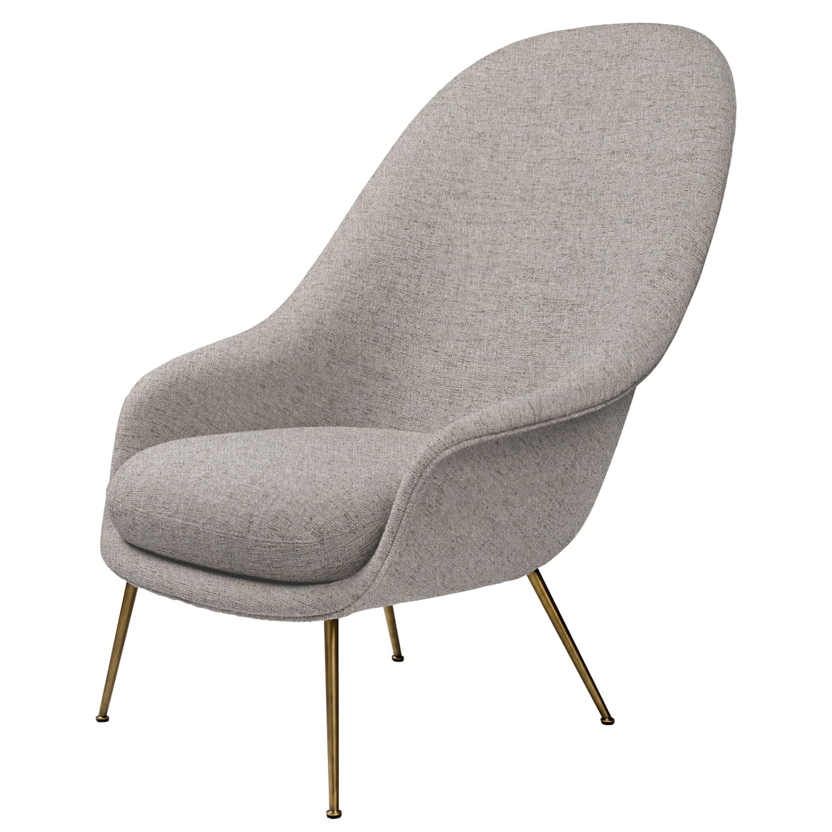 Bat Lounge Chair (Metal Frame) by Gubi Connox