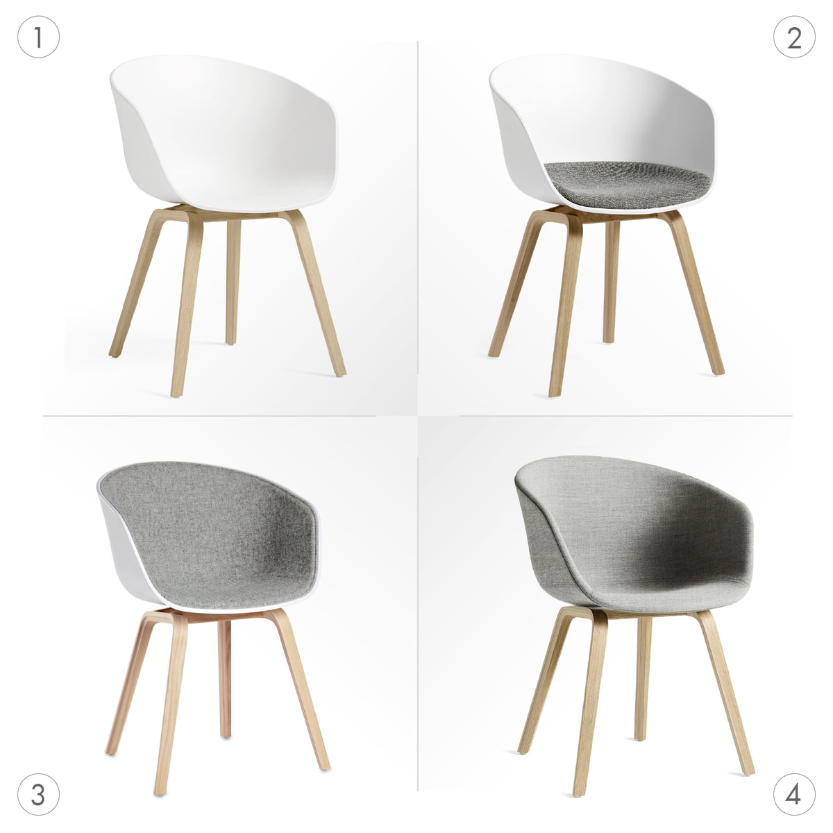 HAY　アバウト ア チェア（AAC23）グレー HAY - About A Chair AAC 23 | Connox