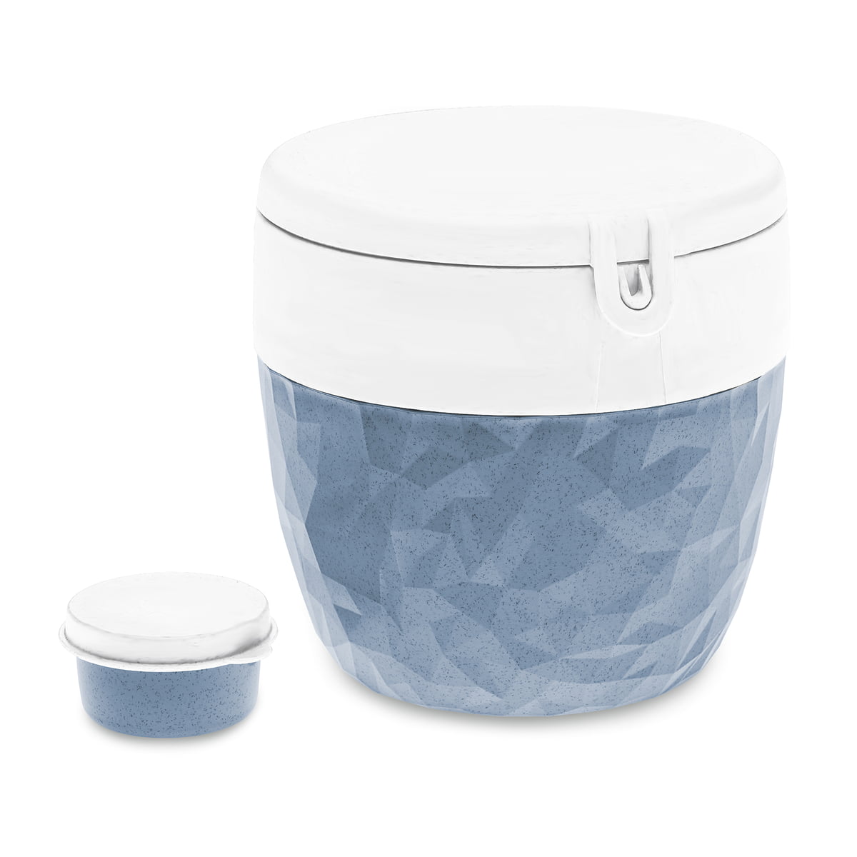 Koziol Bentobox M Bento Box Food Container Lunchbox Plastic Organic Blue 3-tlg