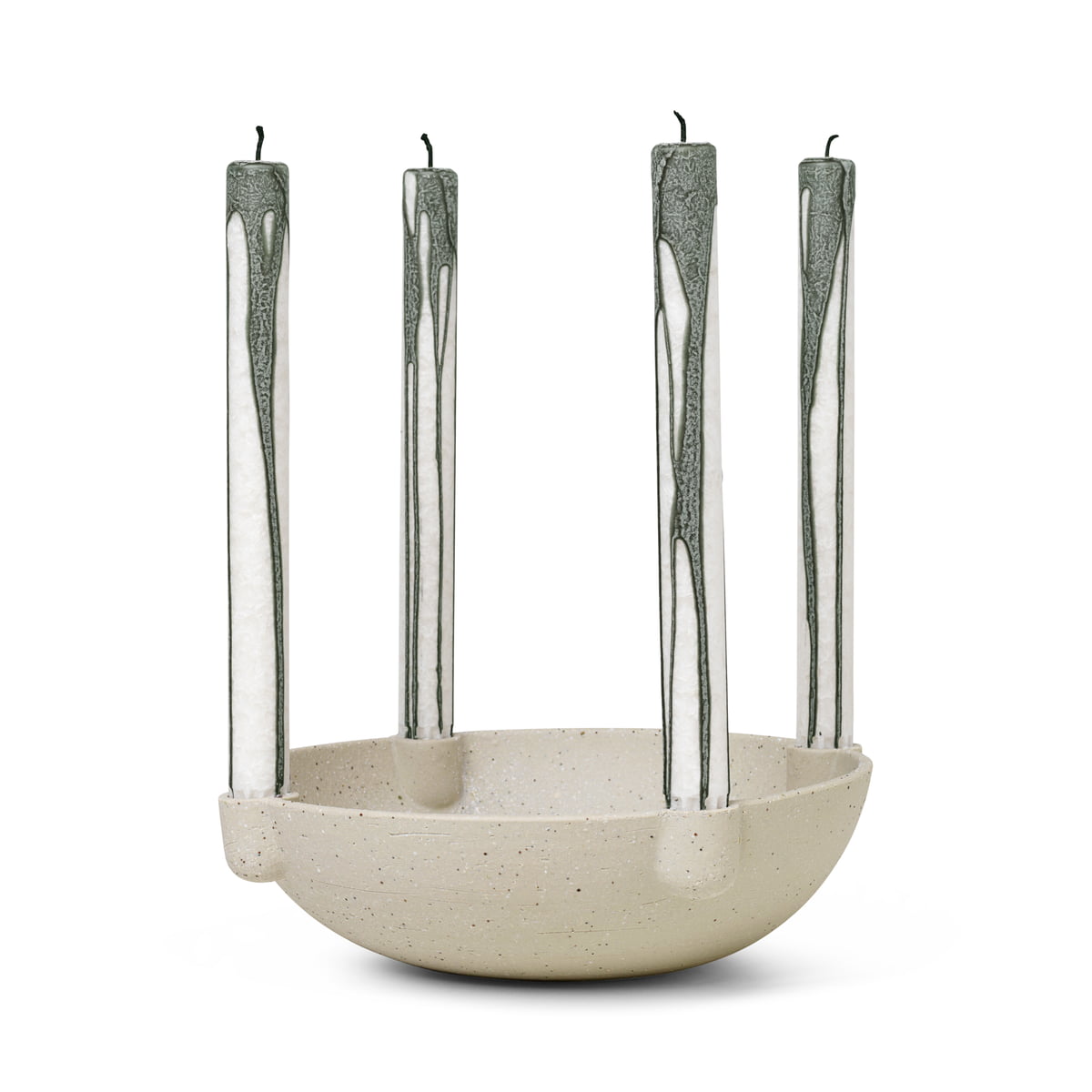 Diskret Decode lindring ferm living - Bowl ceramic candle holder | Connox