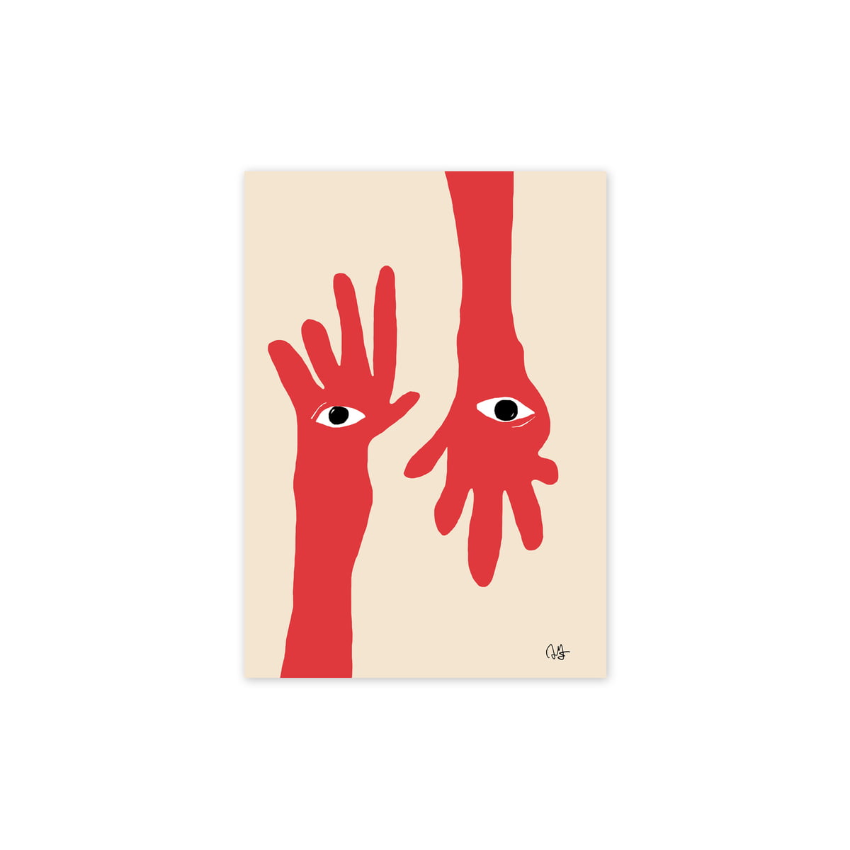 Haiku beschaving Dierbare Paper Collective - Hamsa Hands Poster | Connox