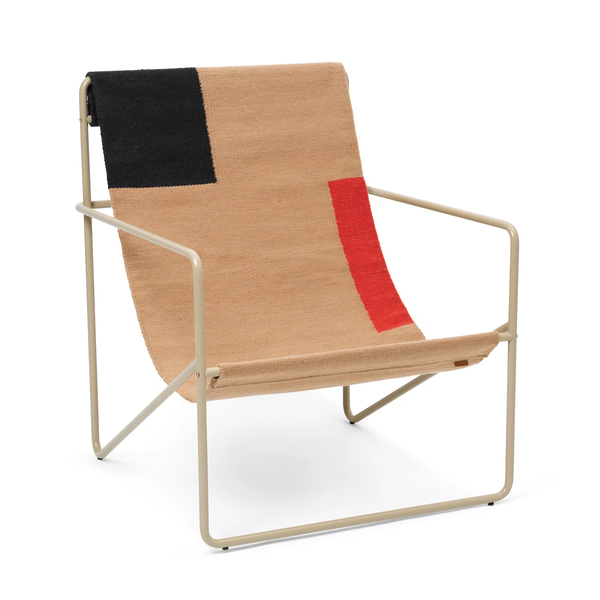 える　ferm LIVING Desert Lounge Chair Desert Lounge Chair - Black/Solid Cashmere by ferm LIVING