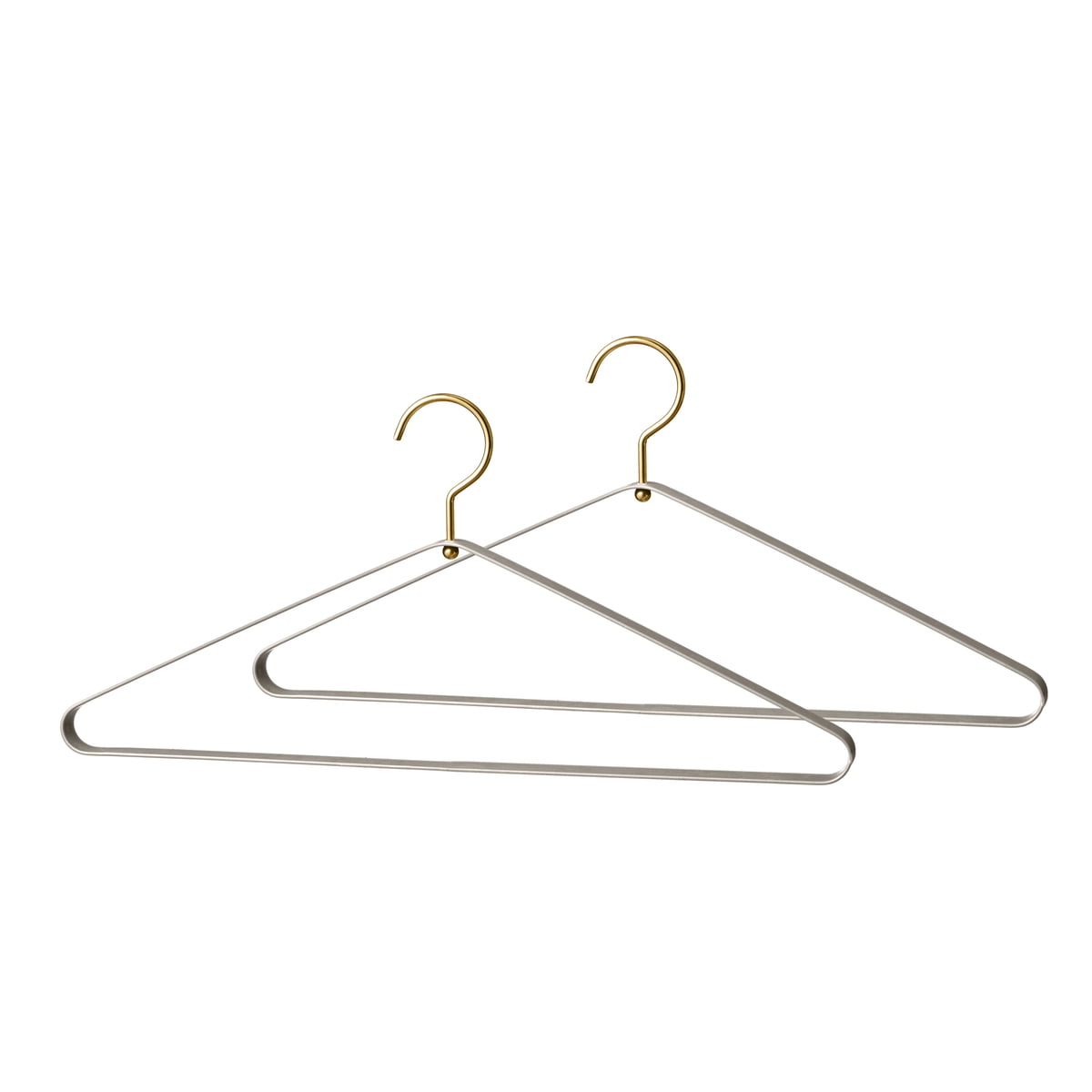Radius Design - Coat Hanger, Gold / Clip Black (Set of 3)