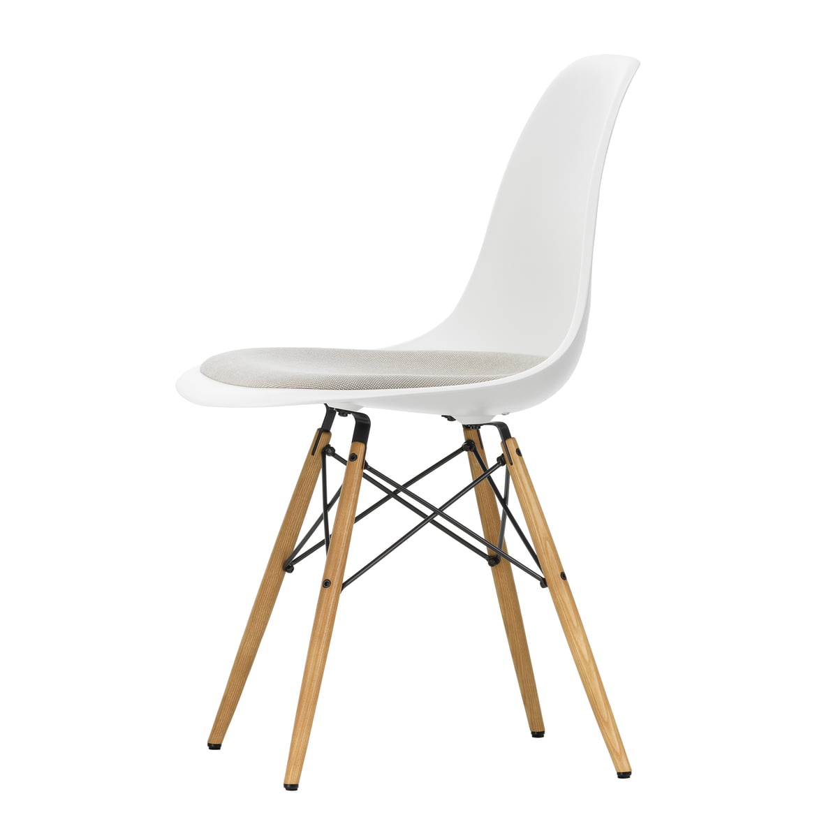 fontein medeleerling Spektakel Vitra - Eames Plastic Side Chair DSW with seat cushion | Connox