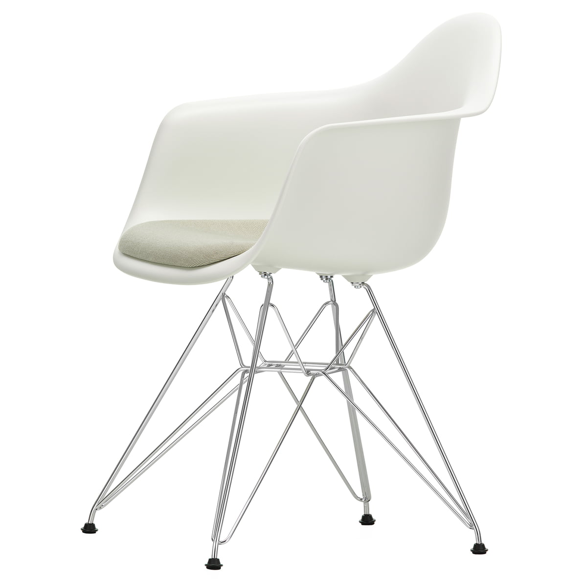 Baron Aarzelen Hoes Vitra - Eames Plastic Armchair DAR with seat cushion | Connox
