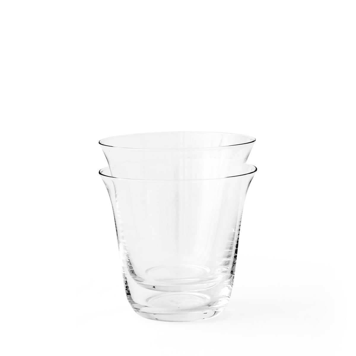 Strandgade Drinking Glass (Set of 2) Audo Copenhagen 3.3 H x 3.7 D