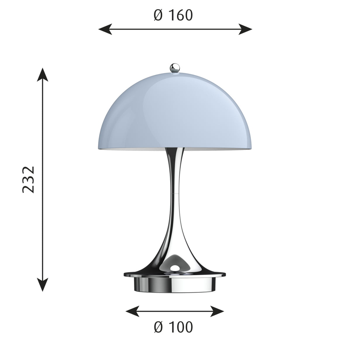 Louis Poulsen - Panthella Portable Rechargeable LED table lamp 
