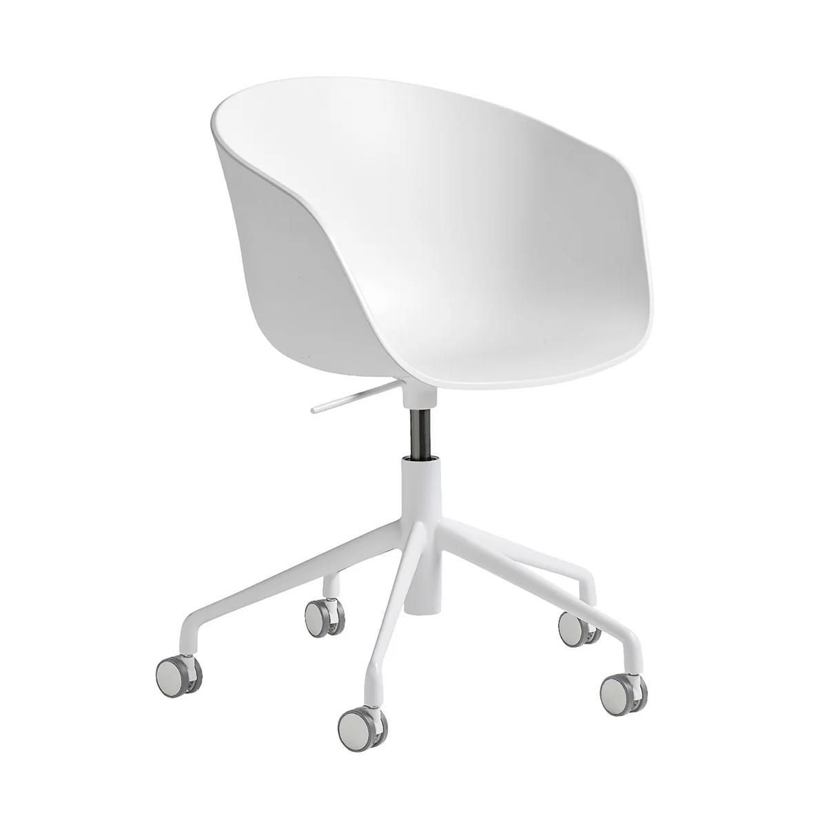 HAY - About A Chair AAC 52 with gas lift, aluminum white / white 2. 0