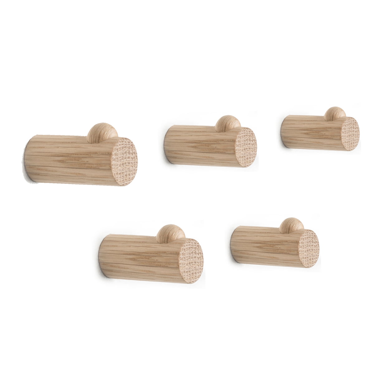 Wooden Wall Pins, 5 per Package 