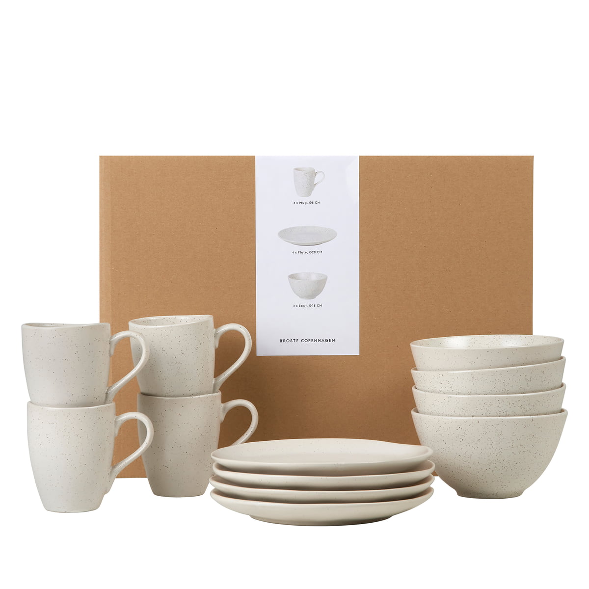 Fabrikant Cursus verzonden Broste Copenhagen - Nordic Vanilla Tableware set | Connox