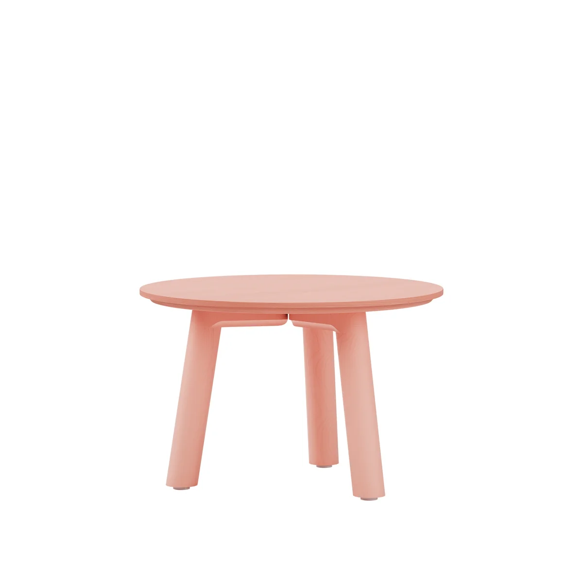 Meyer Color Coffee table Medium H 35cm, ash lacquered, apricot pink of OUT Objekte unserer Tage
