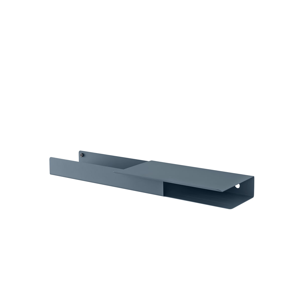 MUUTO｜ウォールシェルフ グレー｜Folded Platform Shelf Platform Shelf | Modern, functional metal storage