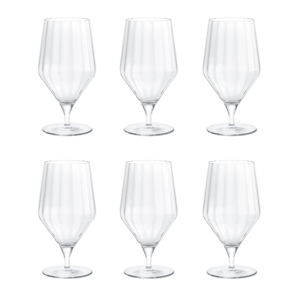 Georg Jensen Bernadotte Modern Classic Clear Crystal White Wine