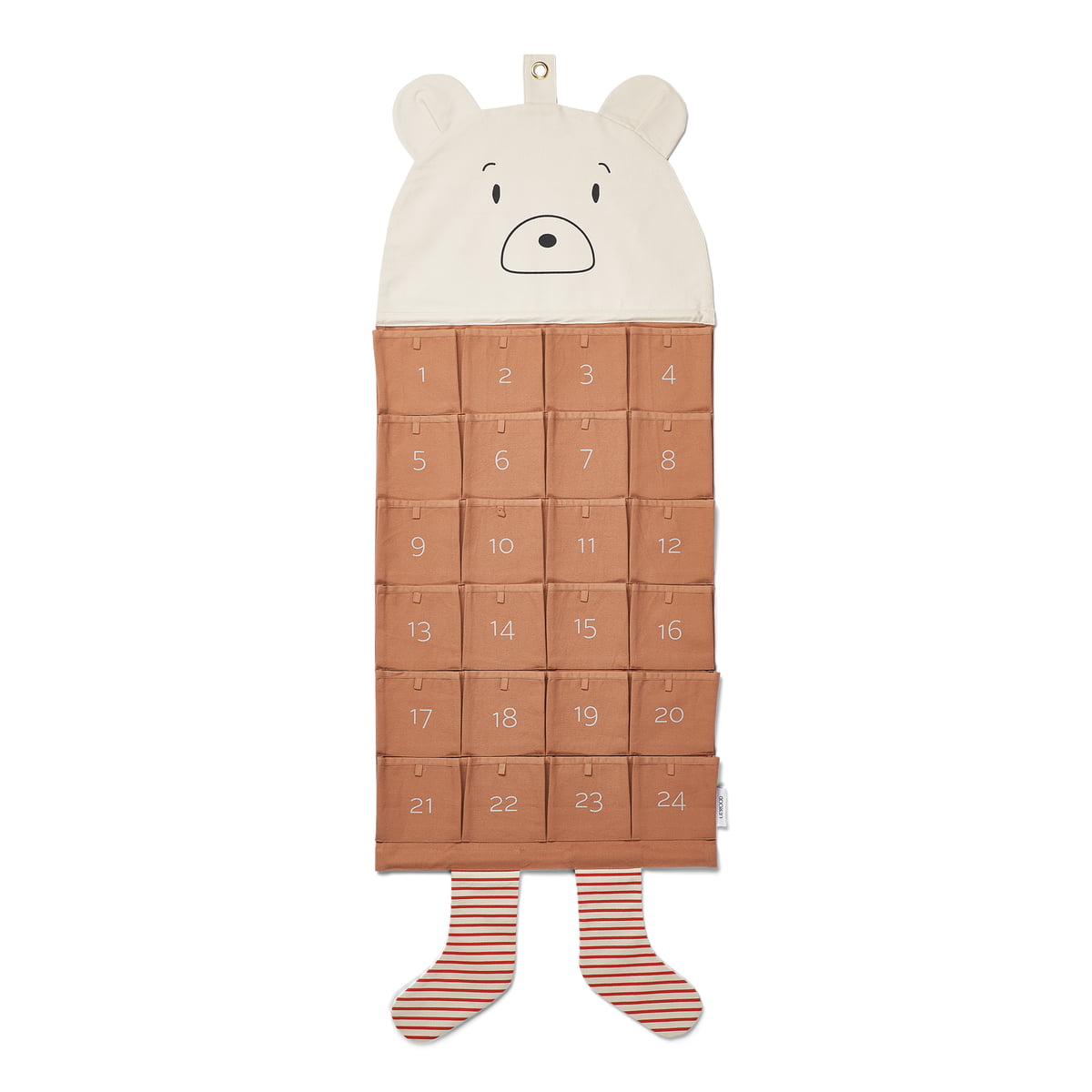 Klaus Advent calendar Mr. Bear, tuscany rose mix by LIEWOOD