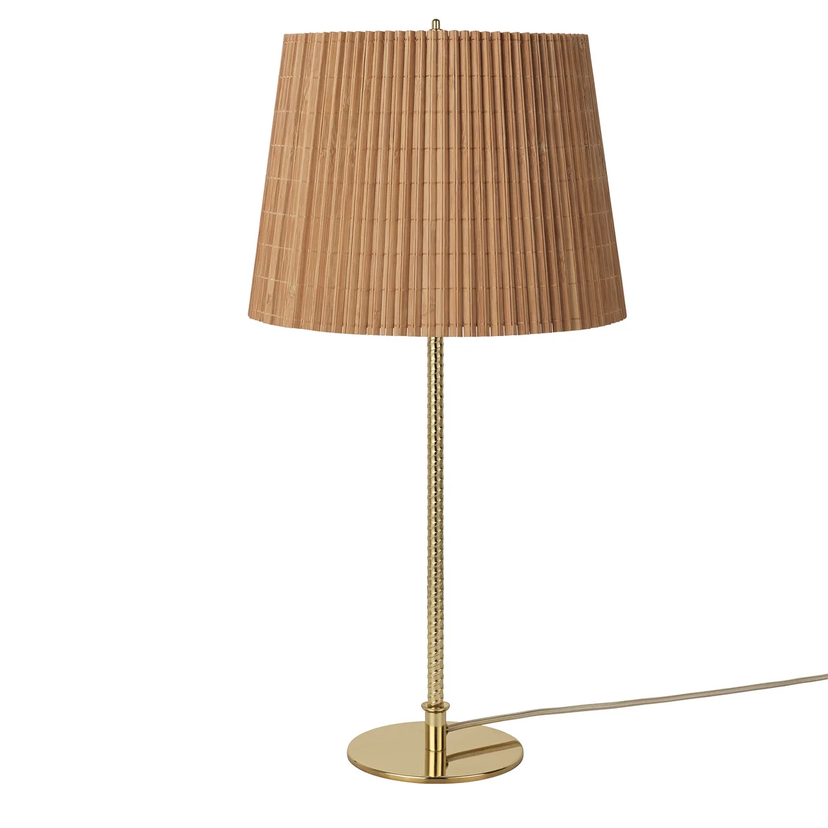 Gubi -9205-table lamp-bamboo brass