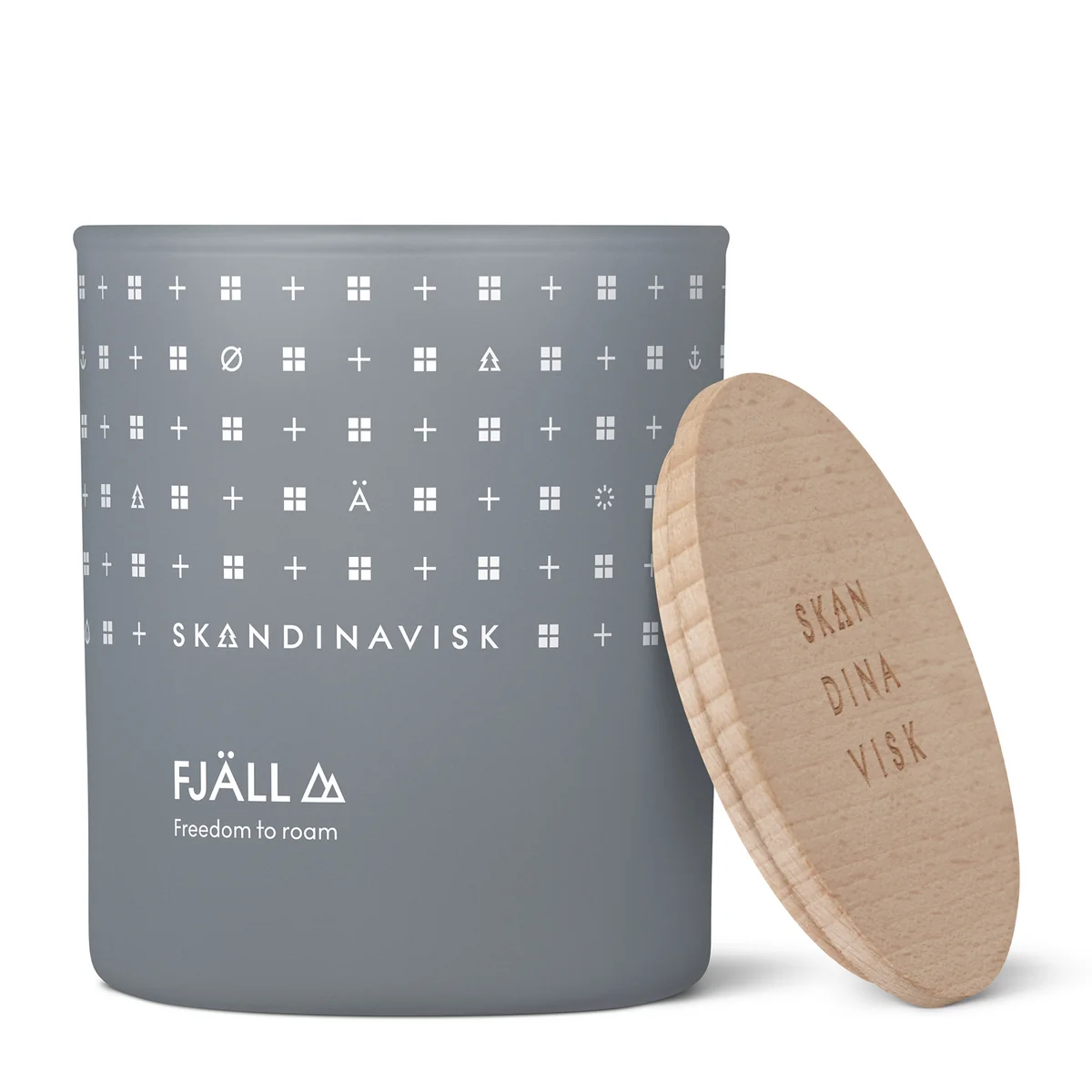 Scented candle with lid, Ø 7.9 cm, Fjäll from Skandinavisk