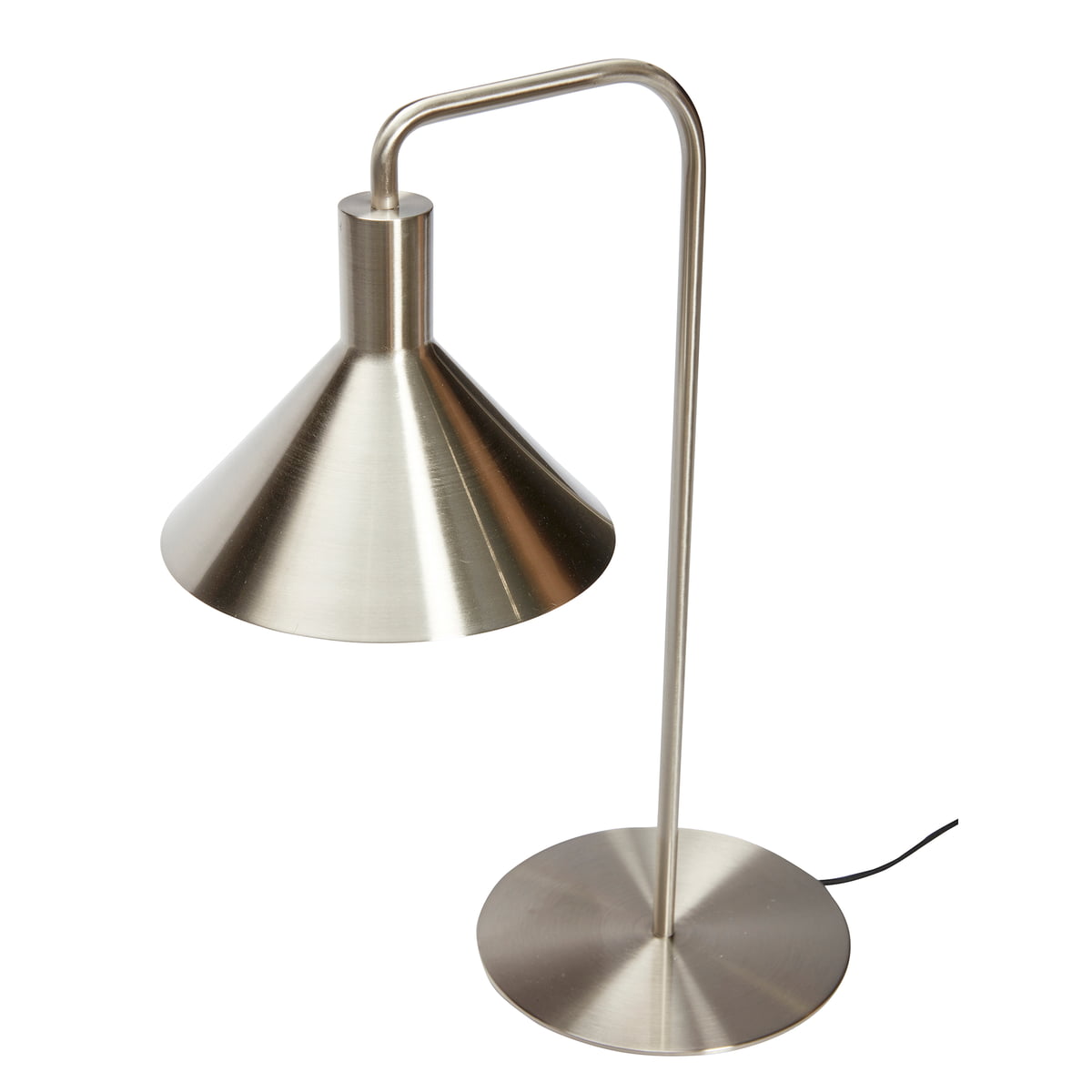 Small Modern Metal / Brass Table Lamp Danish Design by Hubsch