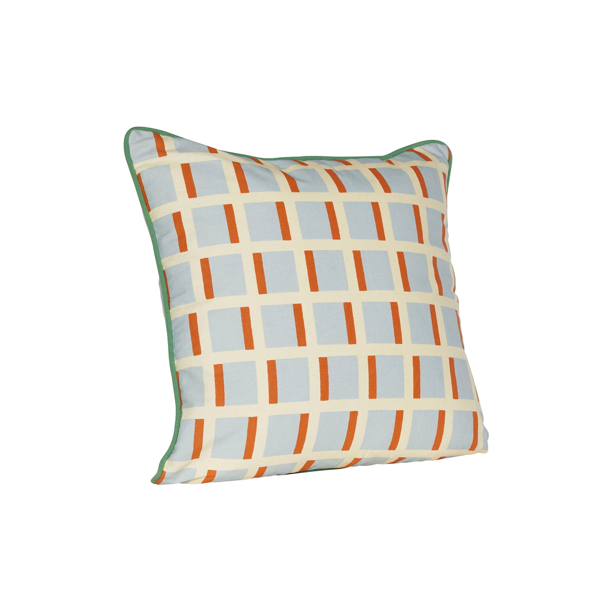 Burnt Orange Geometric Design Throw Pillow Cover Mid Century