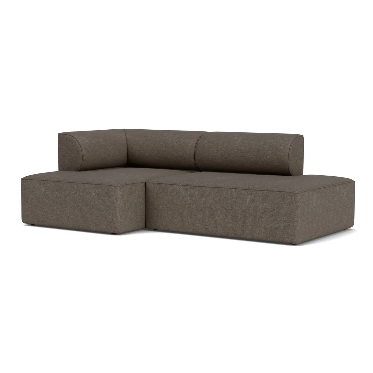 Audo - Eave 96 2-seater sofa, configuration 7, bouclé 16, dark gray