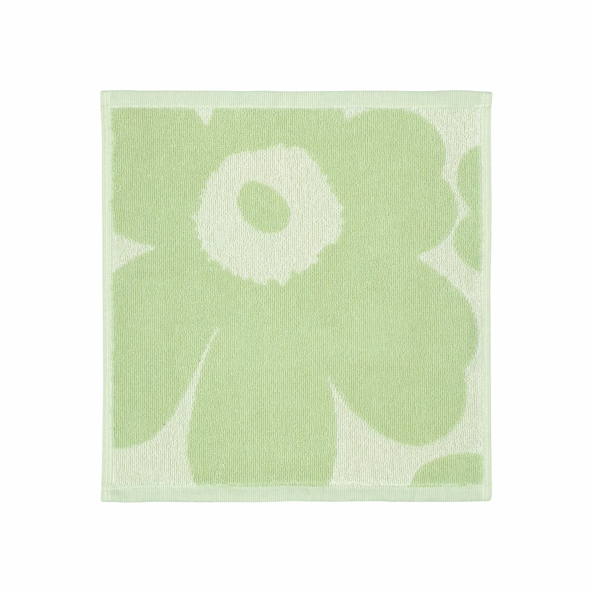 Marimekko - Unikko Solid Mini towel, 30 x 30 cm, off-white / sage