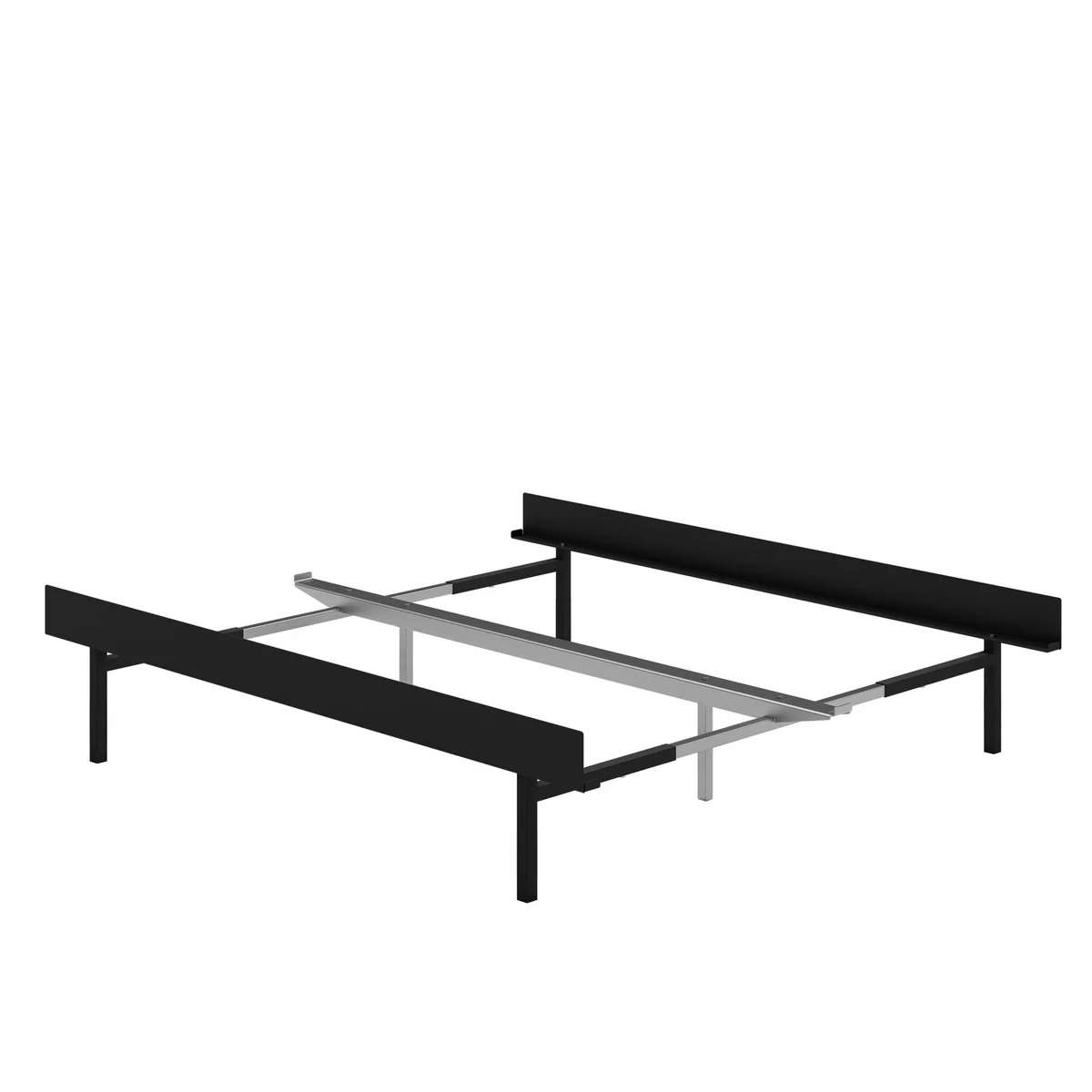 Moebe - Bed, 90 - 180 cm, H 39 cm / black