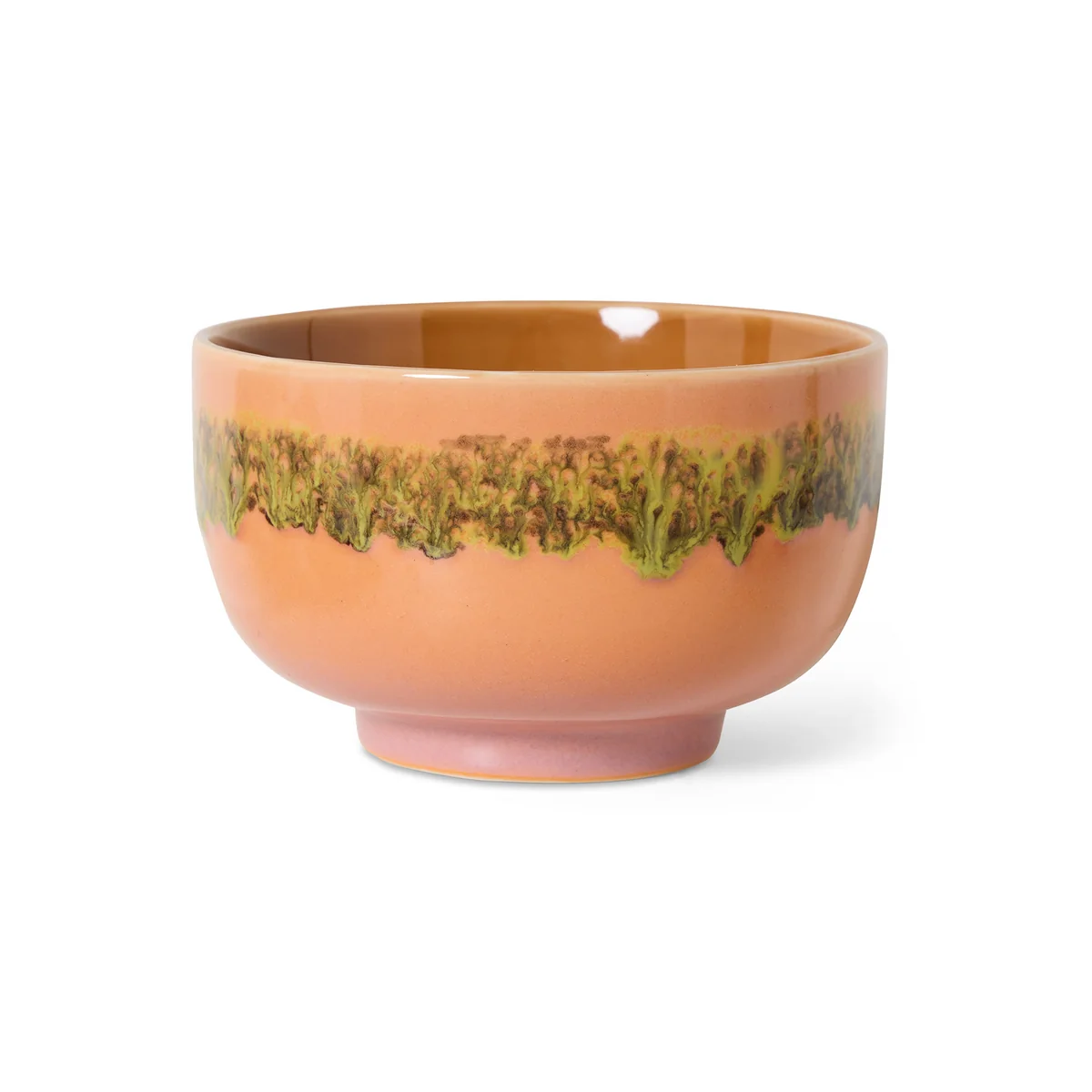 HKliving - 70's Pasta bowl, Ø 13.5 cm, lush