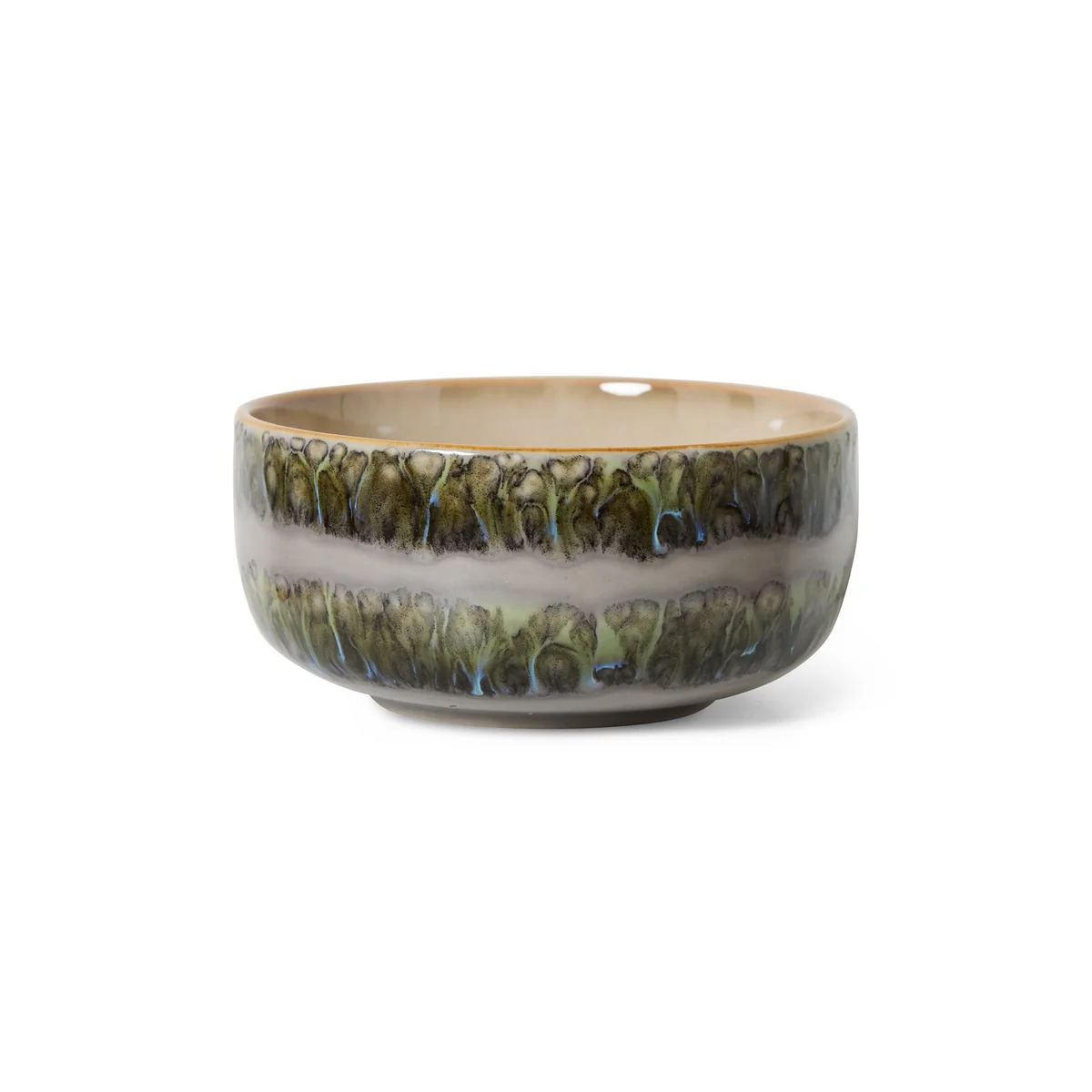 HKliving - 70's dessert bowl, Ø 12.5 cm, fern