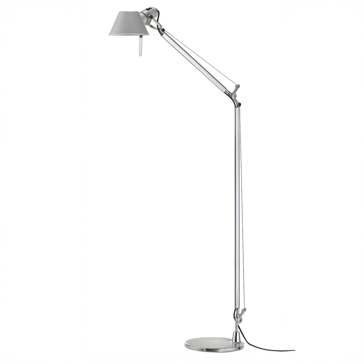 Artemide - Tolomeo Lettura LED reading light, Ø 15 cm, aluminum silver