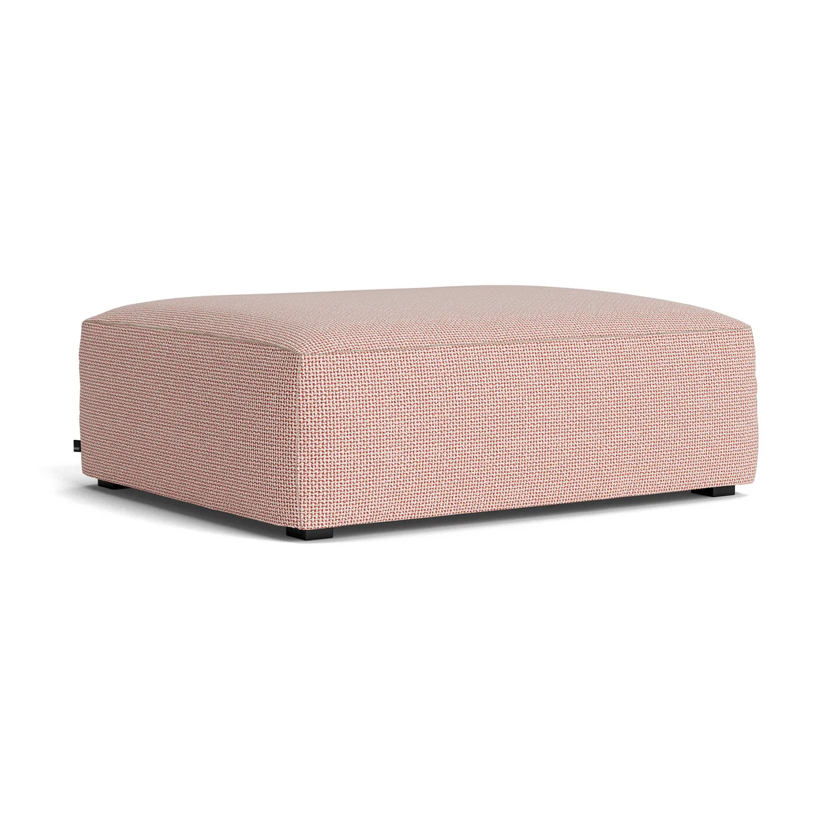 HAY - Mags Soft Ottoman S02 (S), red and white (Tartaglia 861) / seams: beige