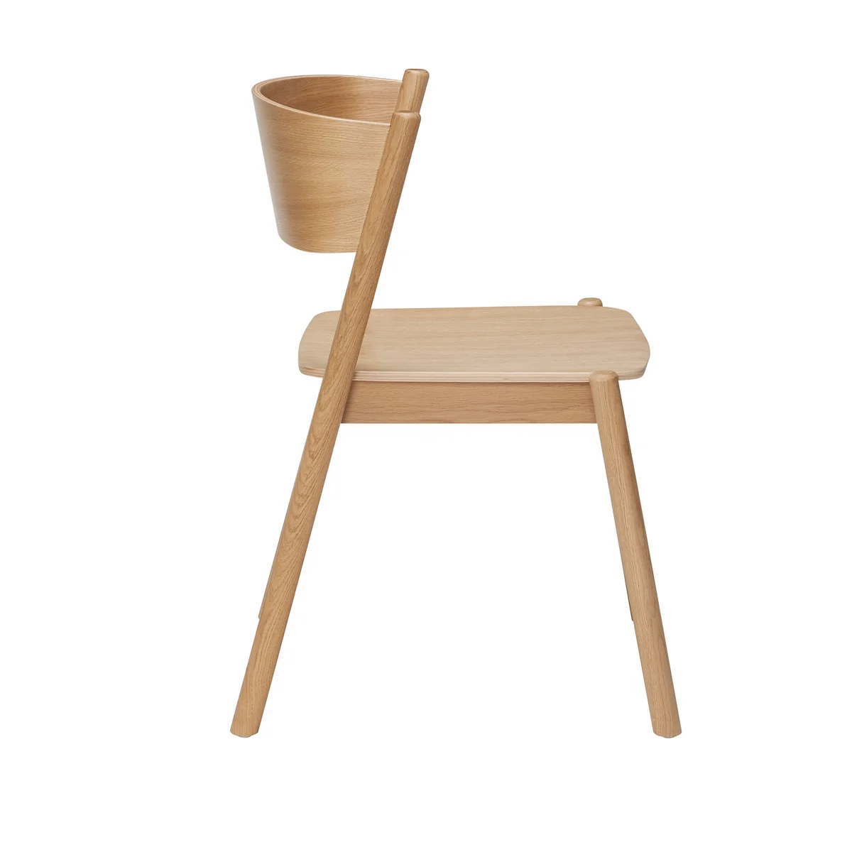 Hübsch Interior - Oblique Chair, oak / natural