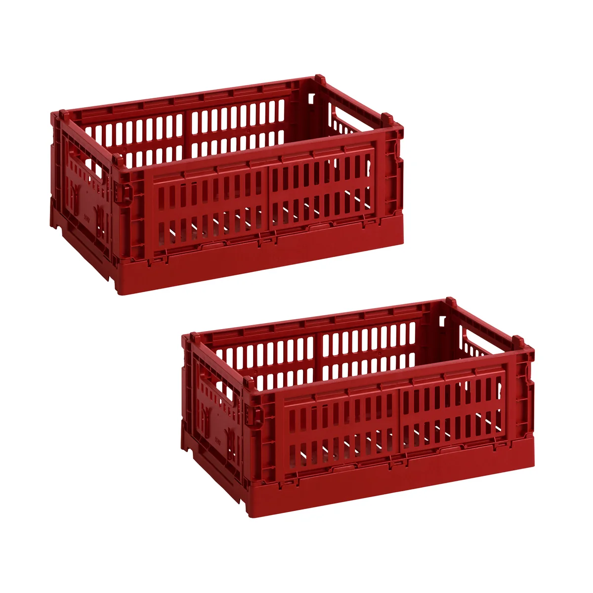 HAY - Colour Crate S Basket Set, burgundy (set of 2)