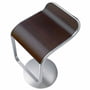 Lapalma - Lem bar stool S79 (h 55-67 cm), frame matt chrome / oak walnut color
