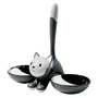 A di Alessi - Tigrito , cat bowl, grey
