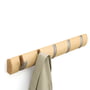 Umbra - Flip hook 5 piece coat rack, natural