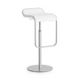 Lapalma - Lem bar stool, white lacquered (80 cm), chrome plated base