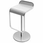 Lapalma - Lem bar stool, white lacquered (80 cm), chrome plated base