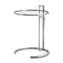 ClassiCon - Adjustable Table E1027, chrome / crystal glass